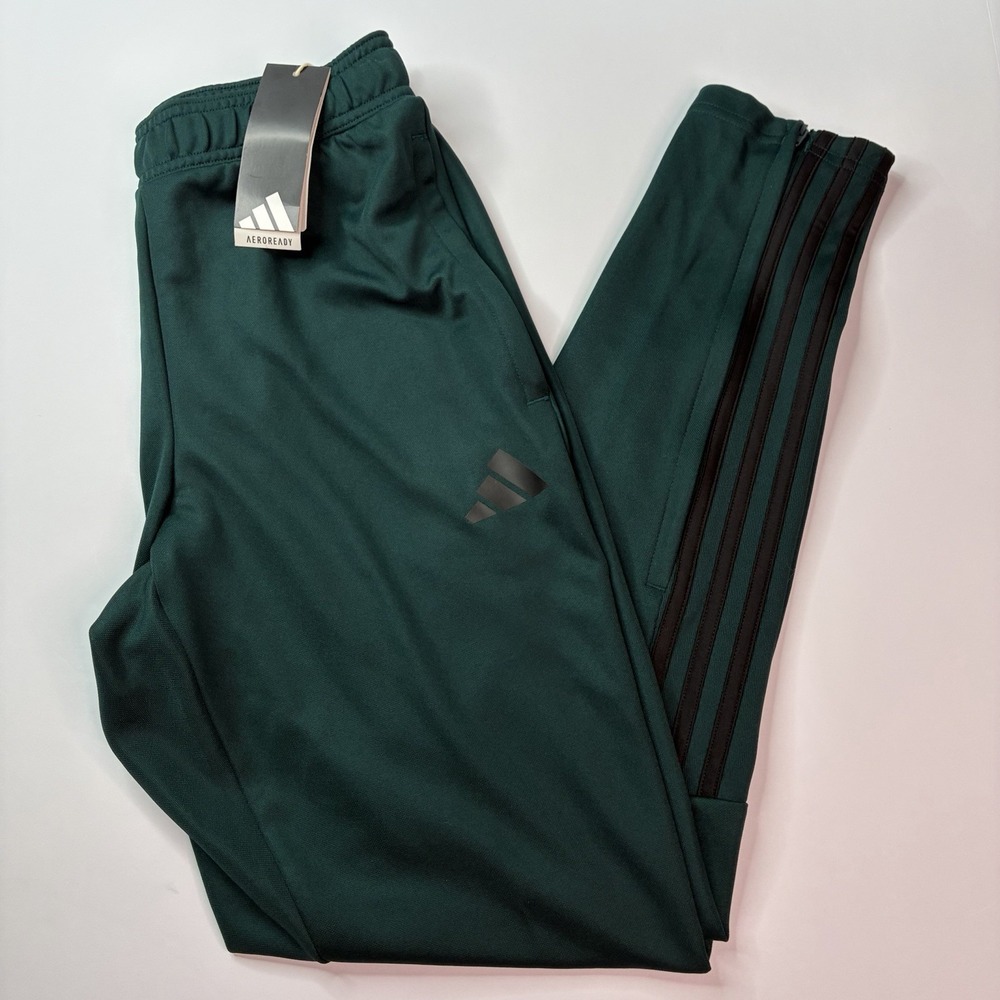 Adidas Sereno Pants Men's Size S Aurora Ivy Green Black NWT Tapered Track JW0186